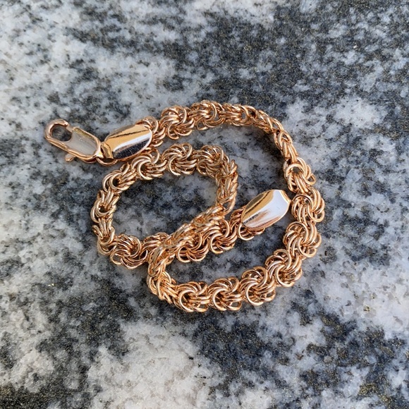 💎Chain-BRACELET Gold  Plated 8.5'' - Picture 2 of 11
